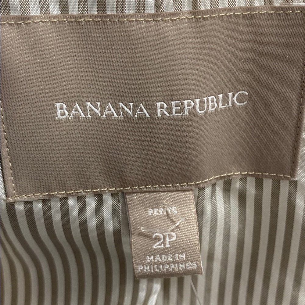 NWT BANANA REPUBLIC COTTON/ LINNEN/ polyester blazer - Picture 5 of 7